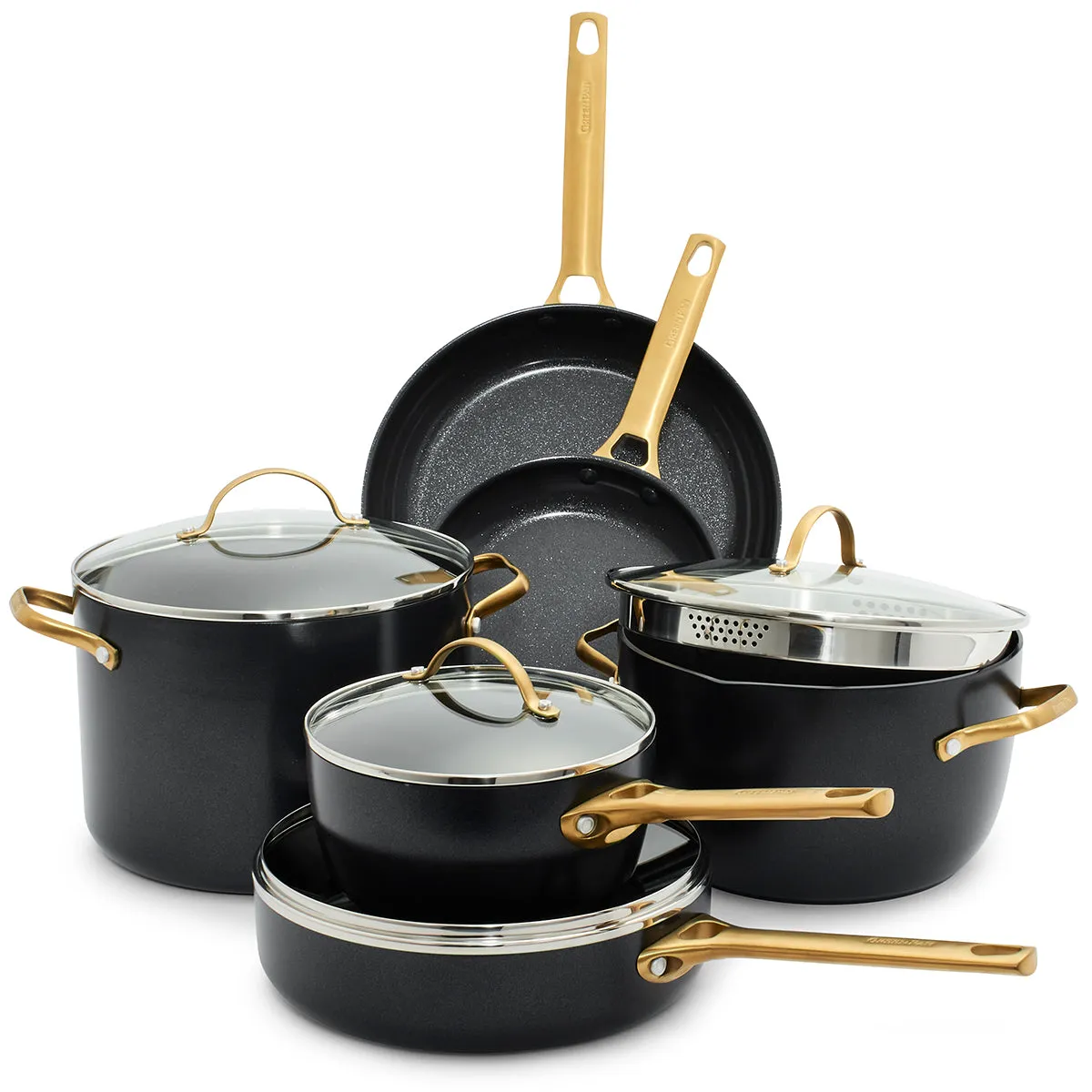 Reserve Ceramic Nonstick 10-Piece Cookware Set | Black