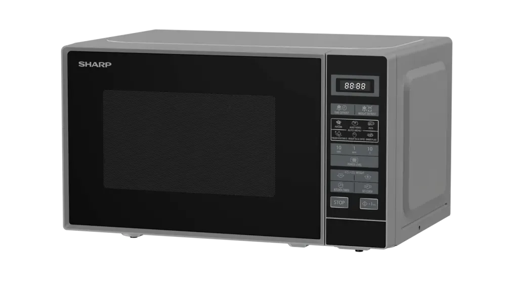 Sharp RDS202TSUK 800W 20 Litre Microwave Oven, Silver