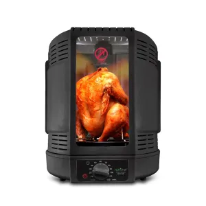 Vertical Countertop Rotisserie Rotating Oven (Black)