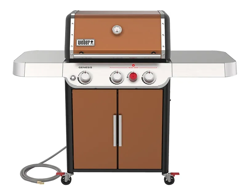 Weber GENESIS E-325s Series 37320001 Gas Grill, 39,000 Btu, Natural Gas, 3-Burner, Enclosed Cabinet Storage, Copper :EA: QUANTITY: 1