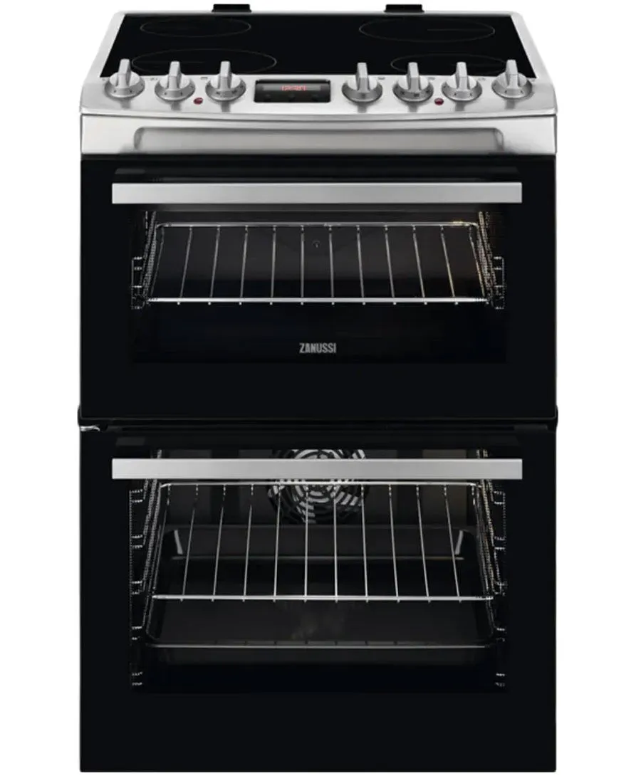 Zanussi 60cm Double Oven Electric Cooker | ZCV69350XA