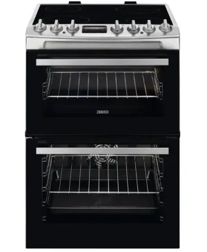 Zanussi 60cm Double Oven Electric Cooker | ZCV69350XA